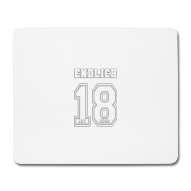 Geschenk zum 18 Mousepad - Endlich 18