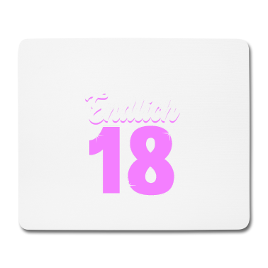 Geschenk zum 18 Mousepad - Endlich 18