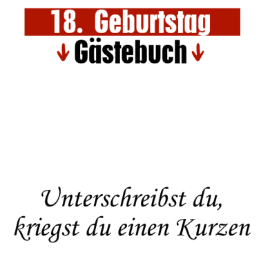Motiv 18 Geburtstag Gästebuch
