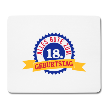 Geschenk zum 18 Mousepad - Alles Gute zum 18. Geburtstag