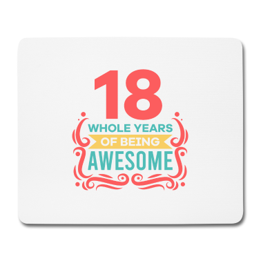 Geschenk zum 18 Mousepad - 18. Geburtstag