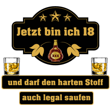 Motiv 18. Geburtstag Geburtstagsgeschenk 18 Jahre alt