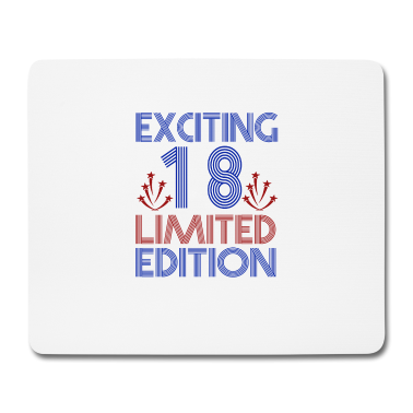 Geschenk zum 18 Mousepad - 18 Jahre 18 Geburtstag Geschenk