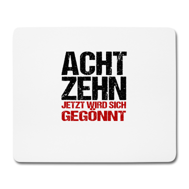 Geschenk zum 18 Mousepad - 18 Jahre 18 Geburtstag Geschenk
