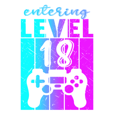 Motiv Level 18 Gaming Controller 18. Geburtstag