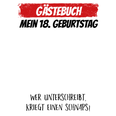 Motiv Gästebuch 18. Geburtstag Gästeliste 18 Jahre