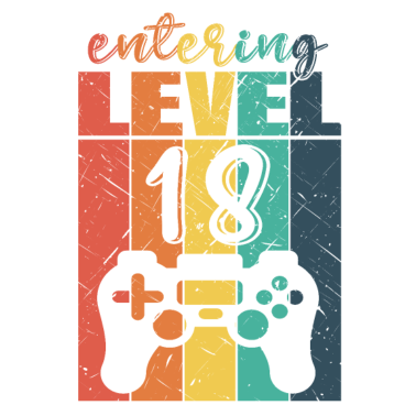 Motiv Level 18 Gaming Controller 18. Geburtstag
