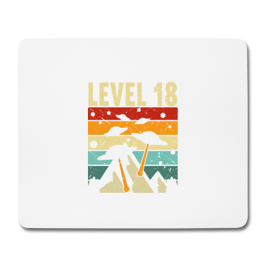 Geschenk zum 18 Mousepad - Level 18 Gaming Controller 18. Geburtstag
