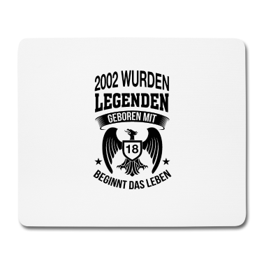 Geschenk zum 18 Mousepad - Mit 18 beginnt das Leben