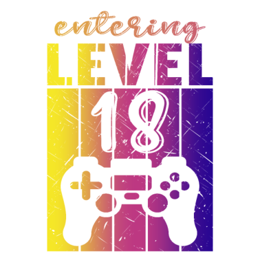 Motiv Level 18 Gaming Controller 18. Geburtstag