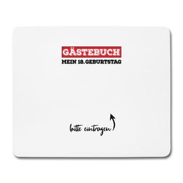 Geschenk zum 18 Mousepad - 18. Geburtstag Gästebuch 18 Jahre Volljährig