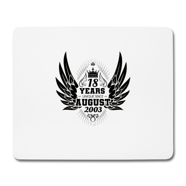 Geschenk zum 18 Mousepad - Geschenke zum 18. Geburtstag Volljährig Achtzehn