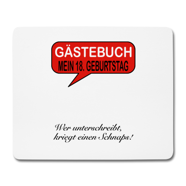Geschenk zum 18 Mousepad - GÄSTEBUCH ZUM 18. GEBURTSTAG