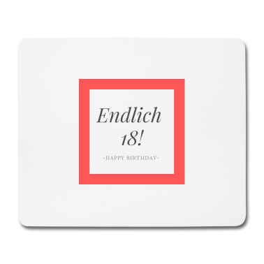 Geschenk zum 18 Mousepad - 18 Jahre alt