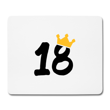 Geschenk zum 18 Mousepad - 18 Krone 18 Geburtstag 18 Jahre