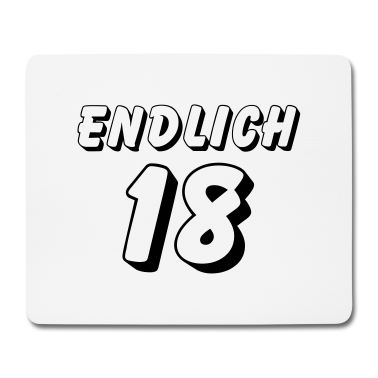 Geschenk zum 18 Mousepad - Endlich 18