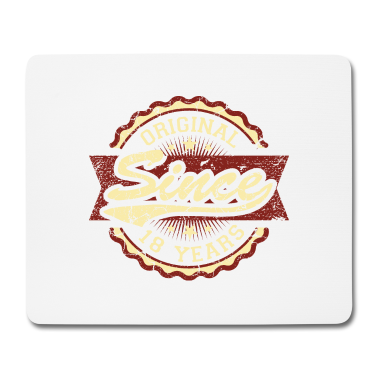 Geschenk zum 18 Mousepad - Original seit 18 Jahren 18. Geburtstag Vintage