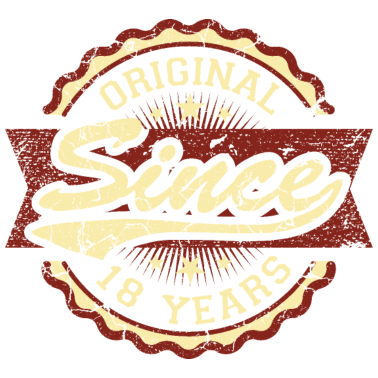 Motiv Original seit 18 Jahren 18. Geburtstag Vintage