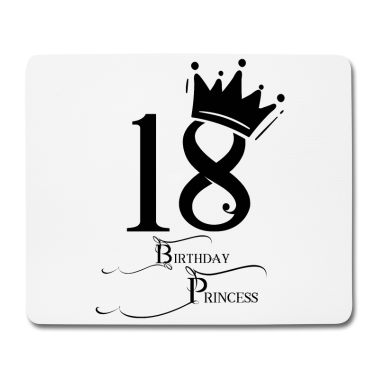 Geschenk zum 18 Mousepad - 18 Geburtstag Krone Birthday Geschenk