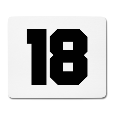 Geschenk zum 18 Mousepad - 18