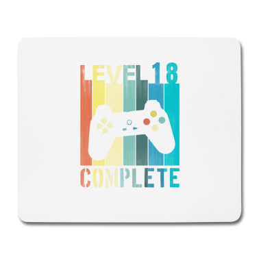 Geschenk zum 18 Mousepad - 18. Geburtstag - Level Complete