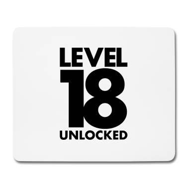 Geschenk zum 18 Mousepad - Level 18 Shirt | 18. Geburtstag Gamer Geschenke
