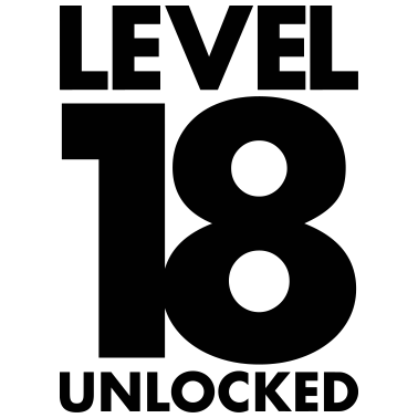 Motiv Level 18 Shirt | 18. Geburtstag Gamer Geschenke
