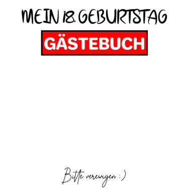 Motiv 18. Geburtstag Gästebuch