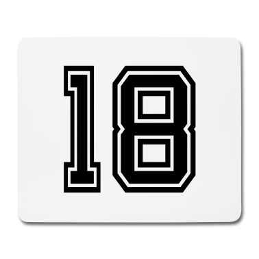 Geschenk zum 18 Mousepad - 18