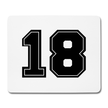 Geschenk zum 18 Mousepad - 18