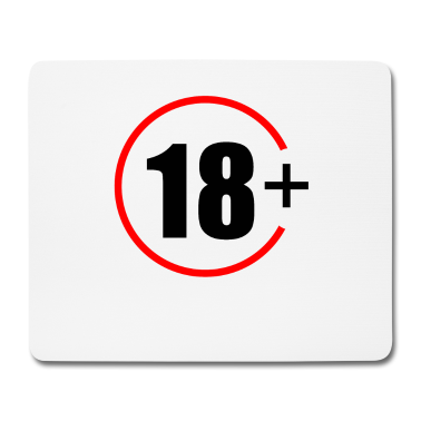Geschenk zum 18 Mousepad - 18+