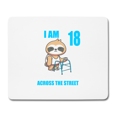 Geschenk zum 18 Mousepad - 18 bitte helfen Sie mir über Straße 18. Geburtstag