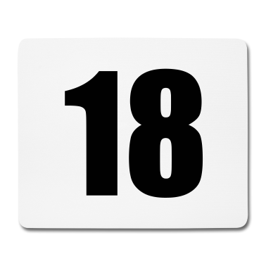 Geschenk zum 18 Mousepad - 18