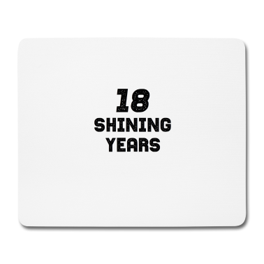 Geschenk zum 18 Mousepad - 18 leuchtende Jahre 18. Geburtstag Geschenk Sterne