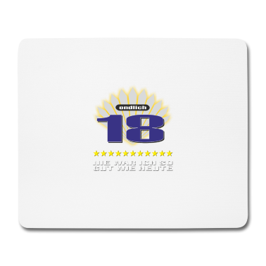 Geschenk zum 18 Mousepad - 18 endlich nie so gut - 2002 18 Geburtstag