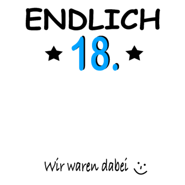 Motiv 18.Geburtstag Endlich 18 Jahre Geburtstagsgeschenk