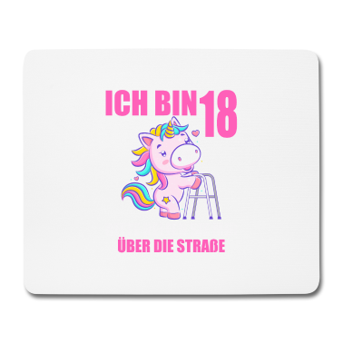 Geschenk zum 18 Mousepad - 18 bitte helfen Sie mir über Straße 18. Geburtstag