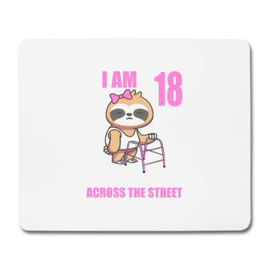Geschenk zum 18 Mousepad - 18 bitte helfen Sie mir über Straße 18. Geburtstag