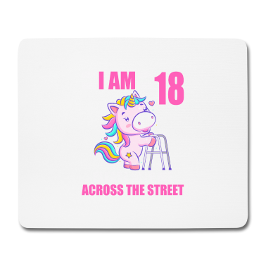 Geschenk zum 18 Mousepad - 18 bitte helfen Sie mir über Straße 18. Geburtstag