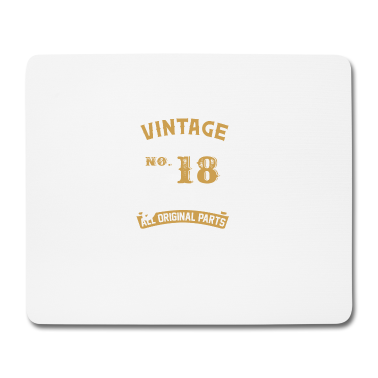 Geschenk zum 18 Mousepad - 18. Geburtstag Jahrgang 18 Jahre 2001