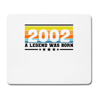 Geschenk zum 18 Mousepad - 18 18. Geburtstag Volljährig 2002 Legend was born