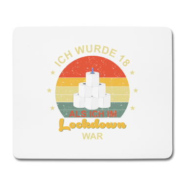 Geschenk zum 18 Mousepad - Lockdown 18. Geburtstag