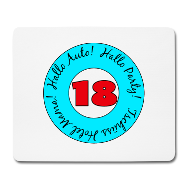 Geschenk zum 18 Mousepad - Volljährig, 18 Jahre alt,18. Geburtstag - Party