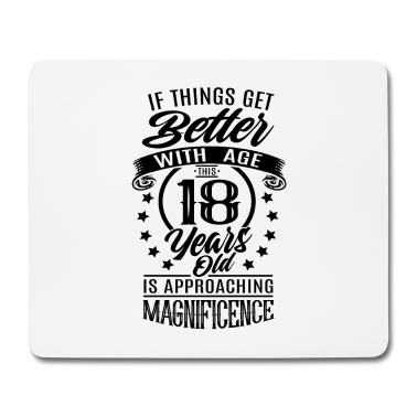 Geschenk zum 18 Mousepad - lustige Sprüche zum 18. Geburtstag