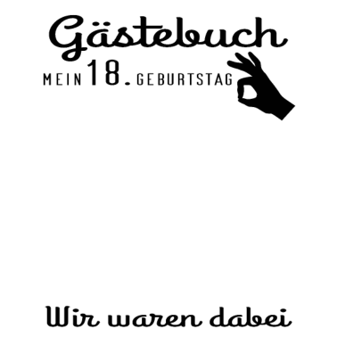 Motiv Gästebuch zum 18. Geburstag, Partyoutfit, männlich