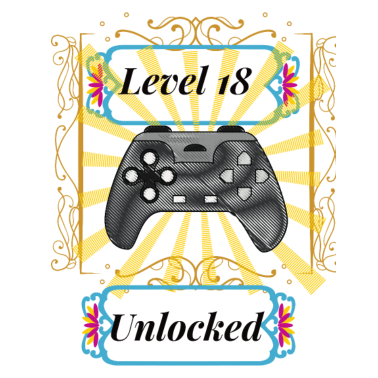 Motiv 18 Geburtstag Junge Mädchen Level 18 Jahre