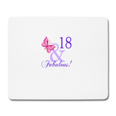 Geschenk zum 18 Mousepad - 18. Geburtstag 18 und fabelhaft 2001