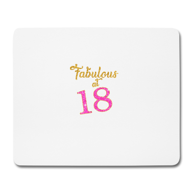 Geschenk zum 18 Mousepad - 18. Geburtstag Fabelhaft um 18 2001
