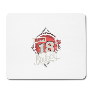 Geschenk zum 18 Mousepad - 18 Jahre on dark Geschenk - 2002 18 Geburtstag
