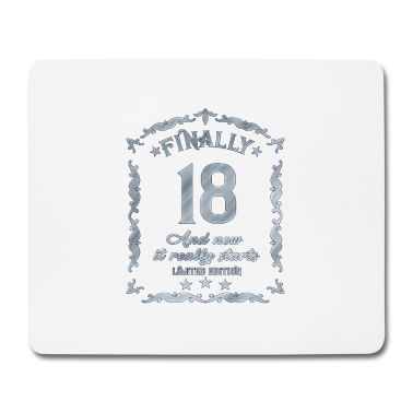 Geschenk zum 18 Mousepad - 18. Geburtstag Lustiges Geschenk